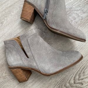 LUCKY BRAND PONIC BOOTIE in grey size 6 in original box if wanted.